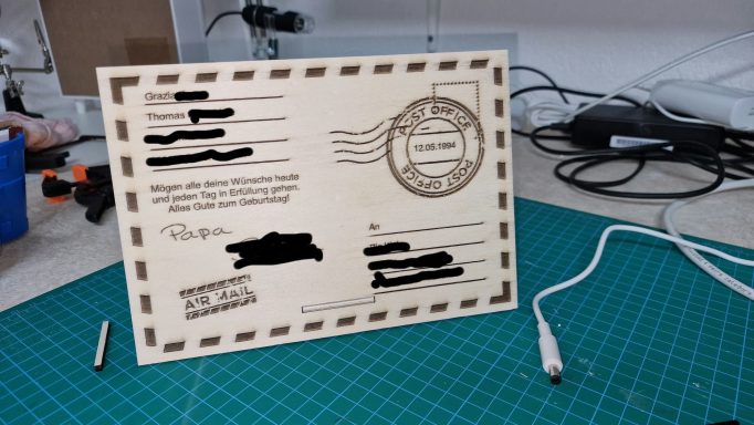 Glückwuschkarte